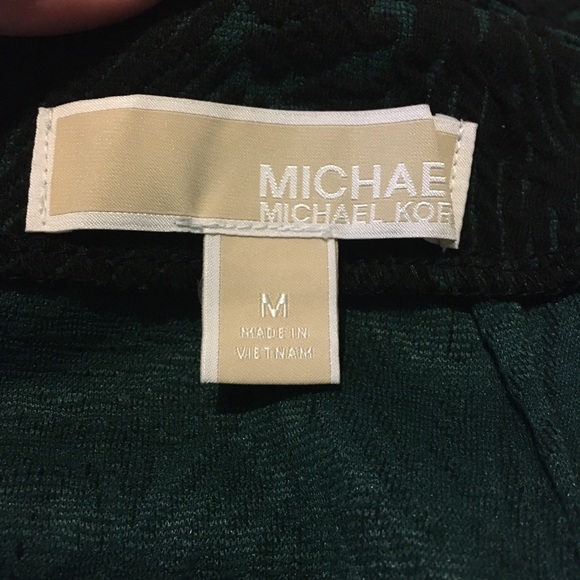 Michael Kors Black Jacquard Leaf Skirt size MED - Picture 7 of 8